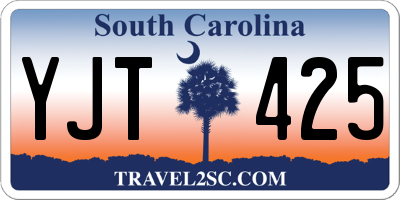 SC license plate YJT425