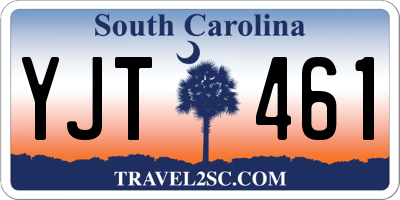 SC license plate YJT461