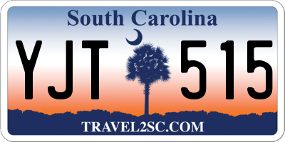 SC license plate YJT515