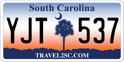 SC license plate YJT537