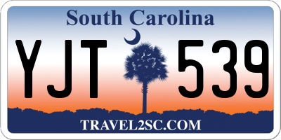 SC license plate YJT539