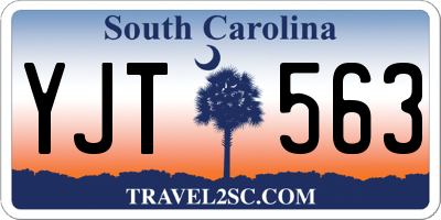 SC license plate YJT563