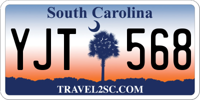 SC license plate YJT568