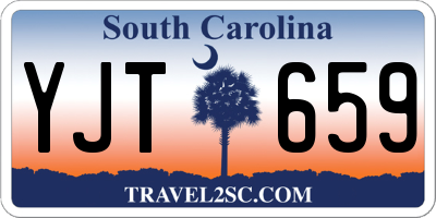 SC license plate YJT659