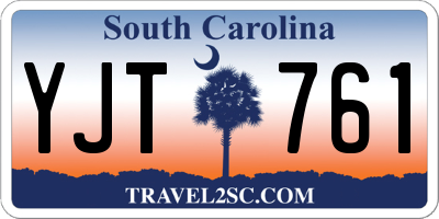SC license plate YJT761