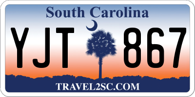 SC license plate YJT867