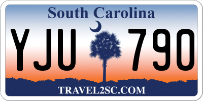 SC license plate YJU790