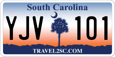 SC license plate YJV101