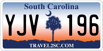 SC license plate YJV196