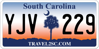 SC license plate YJV229