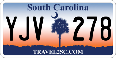 SC license plate YJV278