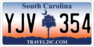 SC license plate YJV354