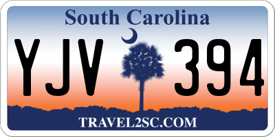 SC license plate YJV394