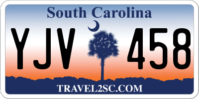 SC license plate YJV458
