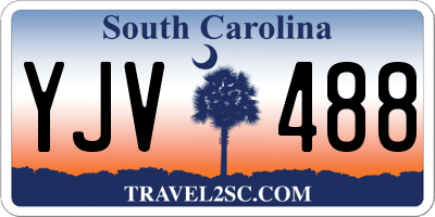 SC license plate YJV488