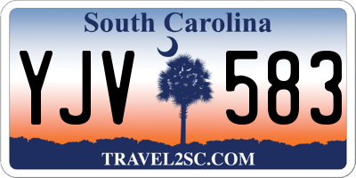SC license plate YJV583