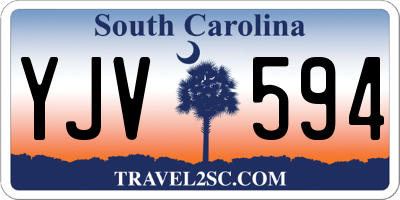 SC license plate YJV594