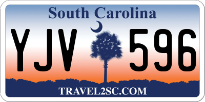 SC license plate YJV596