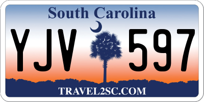 SC license plate YJV597