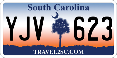 SC license plate YJV623