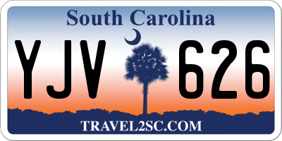 SC license plate YJV626