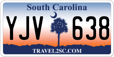 SC license plate YJV638