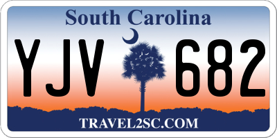 SC license plate YJV682