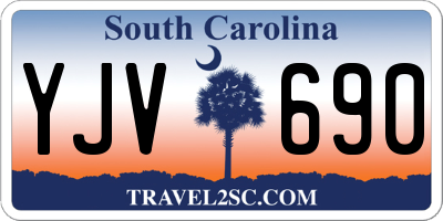 SC license plate YJV690