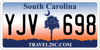 SC license plate YJV698