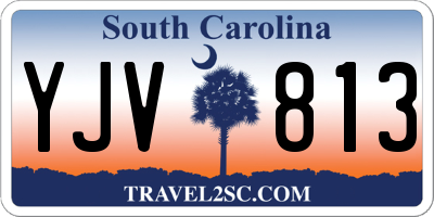 SC license plate YJV813