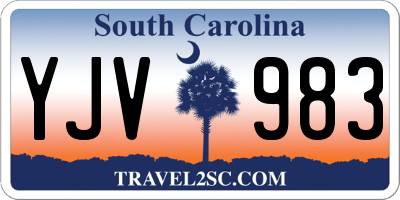 SC license plate YJV983