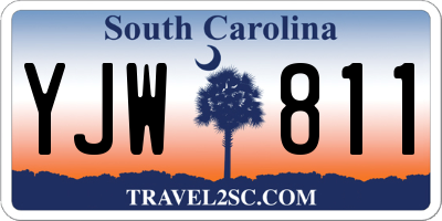 SC license plate YJW811