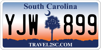 SC license plate YJW899