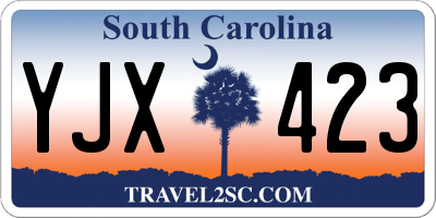 SC license plate YJX423