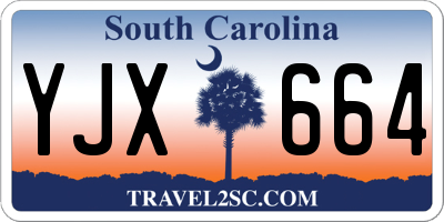 SC license plate YJX664