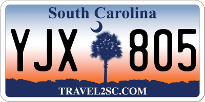 SC license plate YJX805