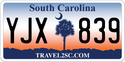 SC license plate YJX839