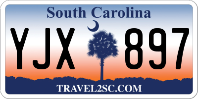 SC license plate YJX897