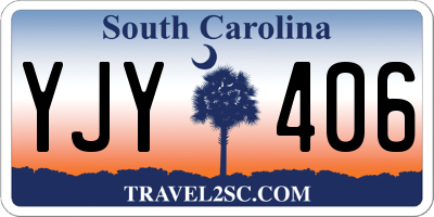 SC license plate YJY406