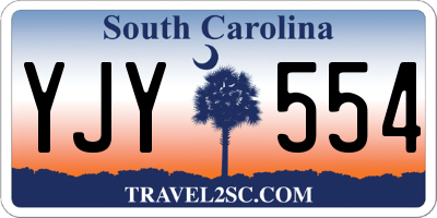 SC license plate YJY554