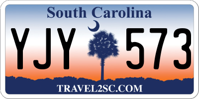 SC license plate YJY573