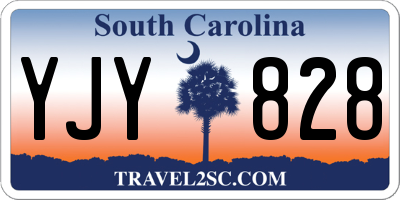 SC license plate YJY828