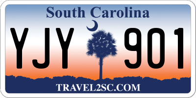 SC license plate YJY901