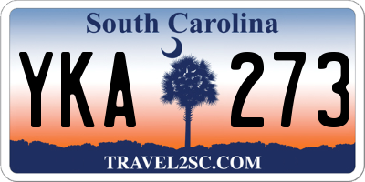SC license plate YKA273