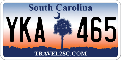 SC license plate YKA465