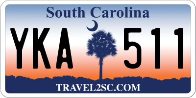 SC license plate YKA511