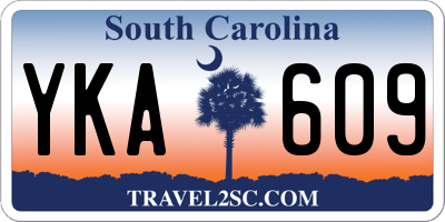 SC license plate YKA609