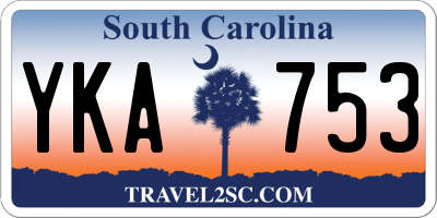 SC license plate YKA753