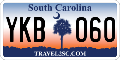 SC license plate YKB060