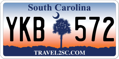 SC license plate YKB572